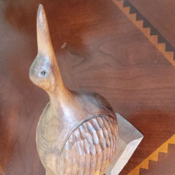 Hand Carved Wood Bird - Picture 4 of 6